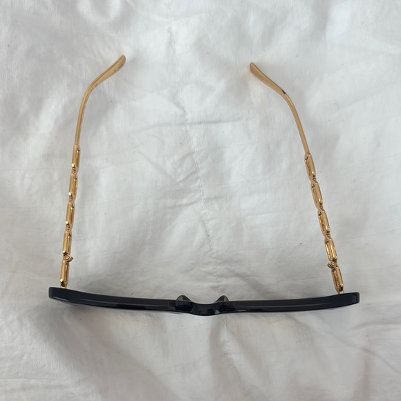 Louis Vuitton Black and Gold Square Sunglasses - Picture 3 of 4